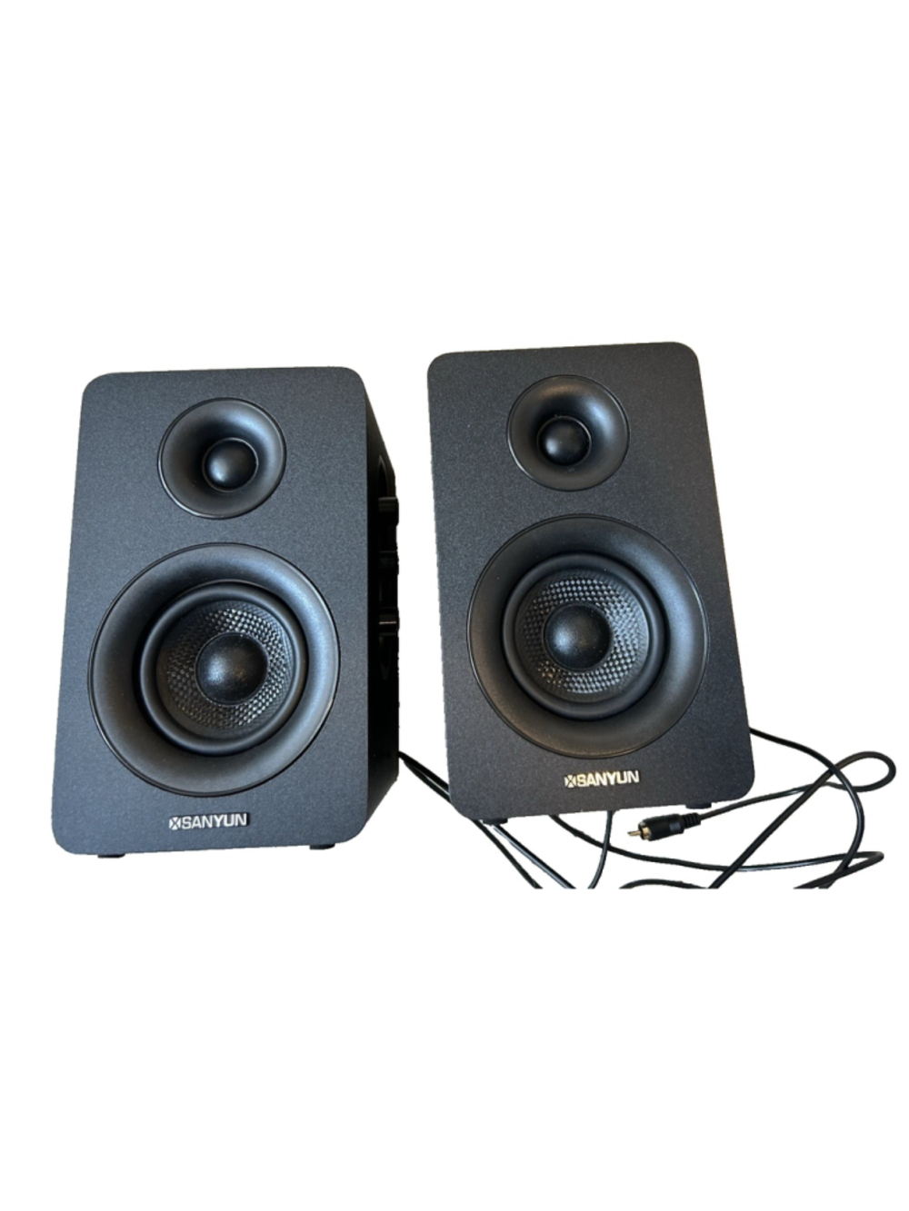 Sanyun Bluetooth Speakers (set of 2) Model SW-208 Black 8" Tall